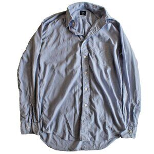 Makers Shirt Japan Mens Pinstripe Dress Shirt Size M